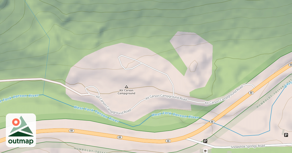 Map of KIT CARSON CAMPGROUND UPPER