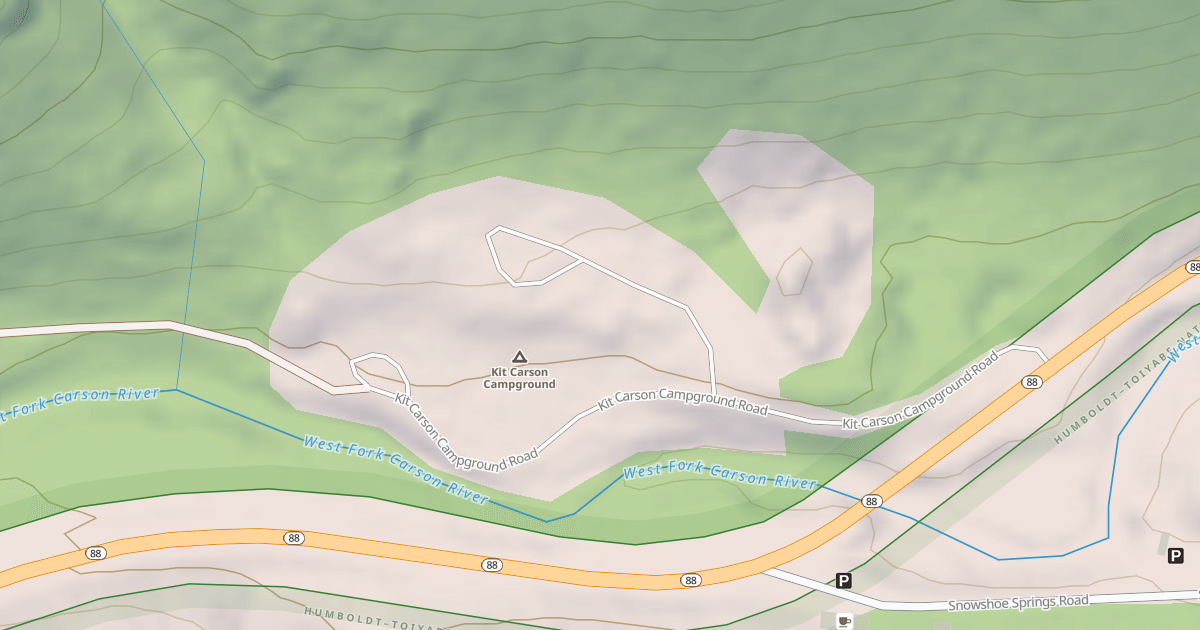 Map preview of KIT CARSON CAMPGROUND UPPER