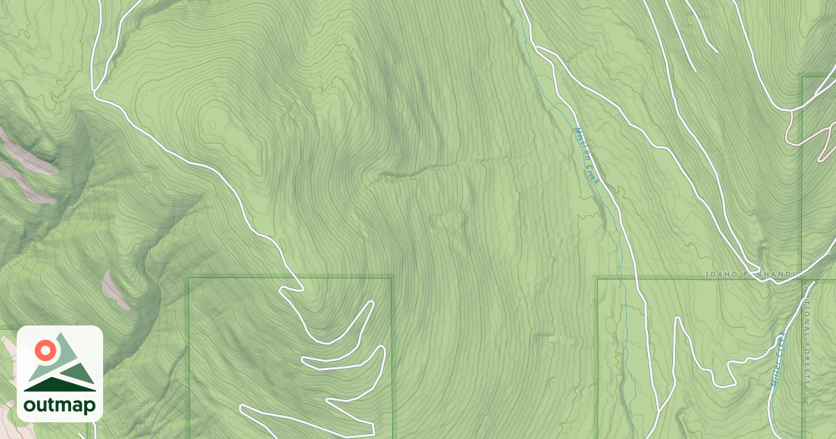 Map of SOUTH HALL MOUNTAIN G