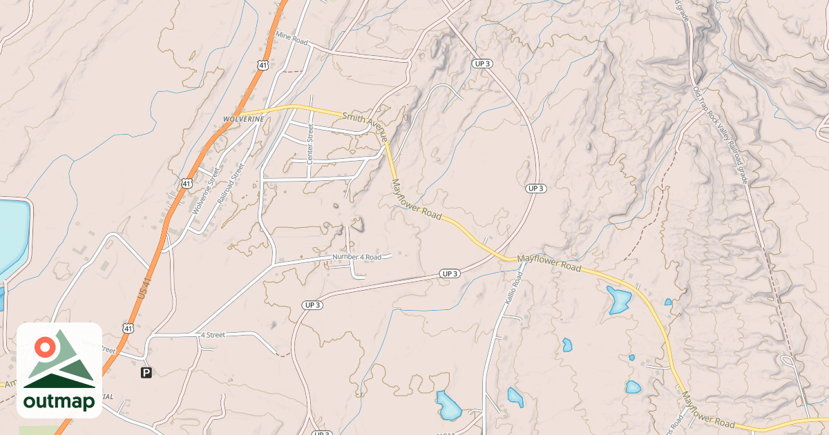 Map of Keweenaw State Trail