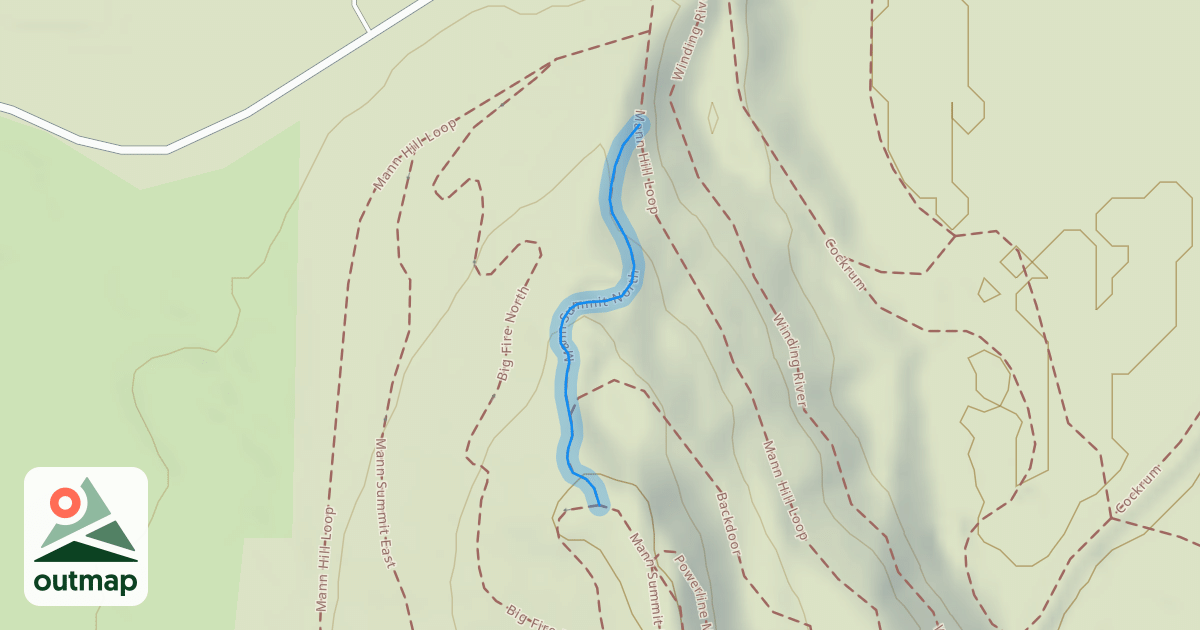 Map of Mann Summit North