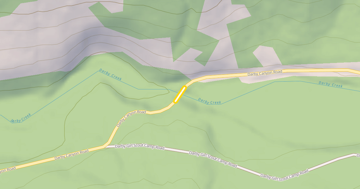 Map preview of Darby Canyon Road