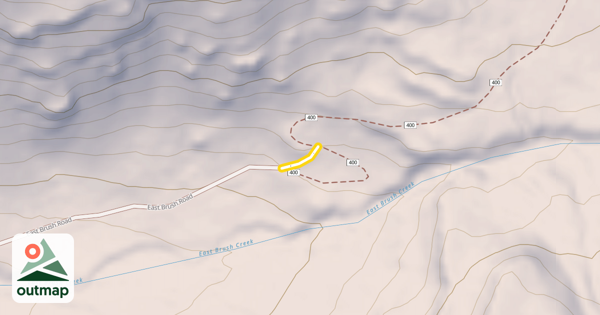 Map of Brush Creek Ski