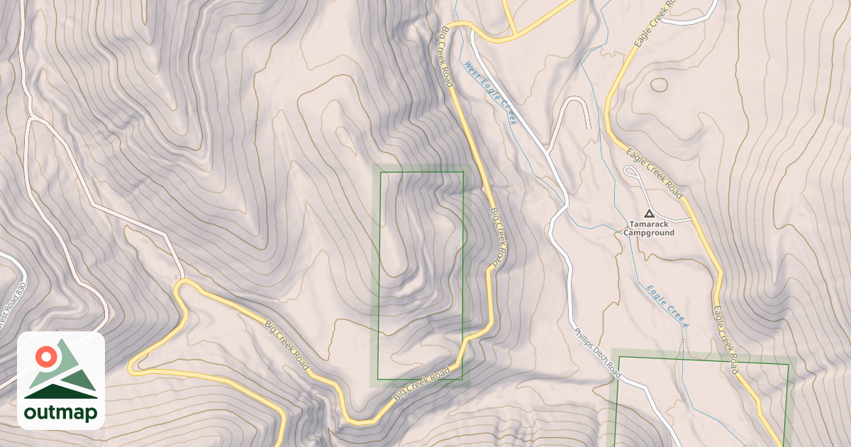 Map of Big Creek Snowmobile