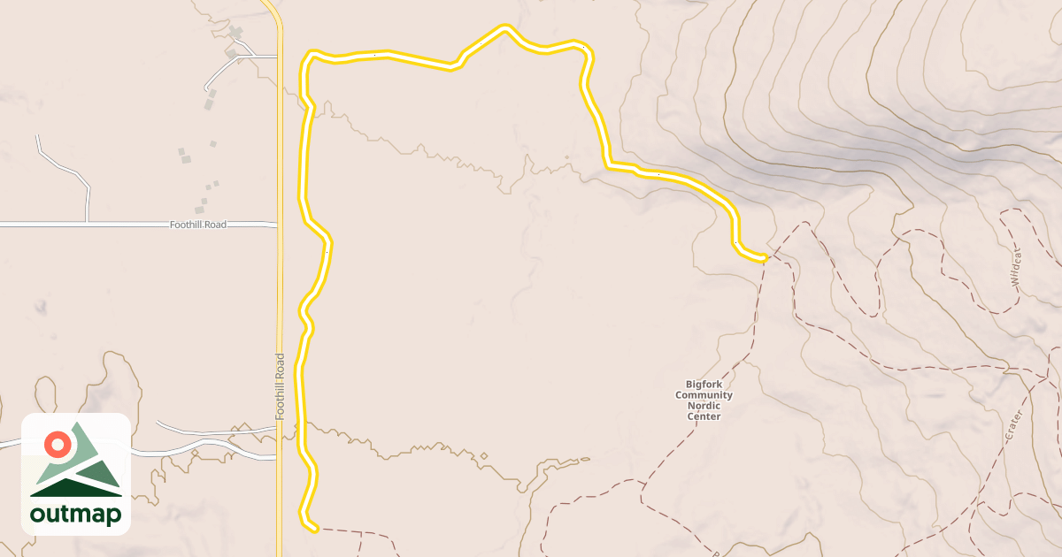 Map of Foothills Flats