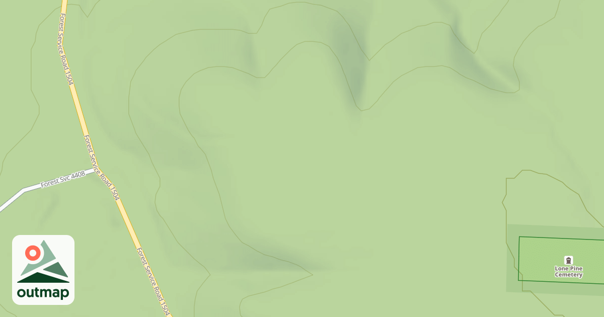 Map of LONE PINE CEMETARY RD