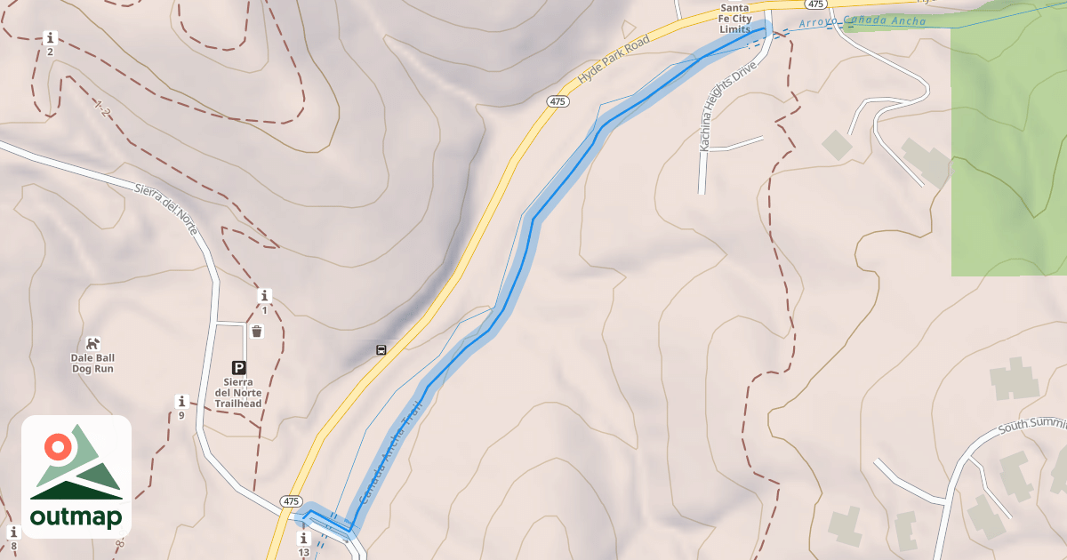 Map of Canada Ancha Trail