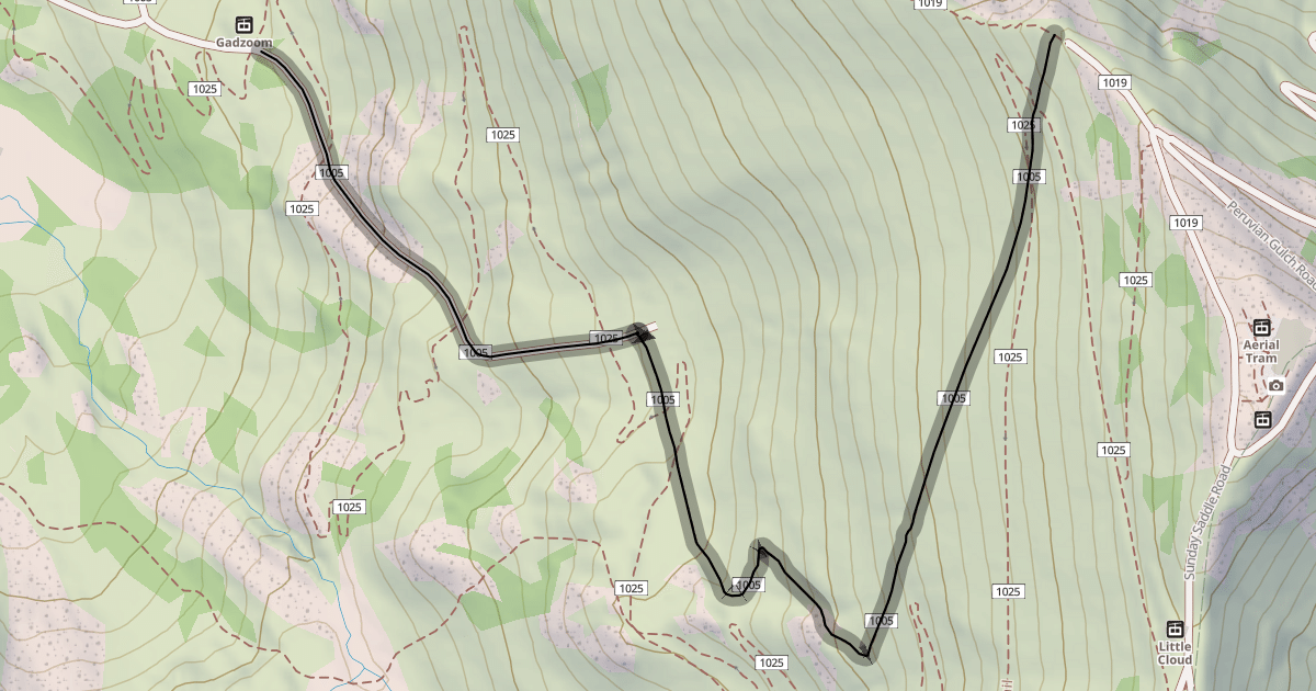 Map preview of Regulator Johnson Trail