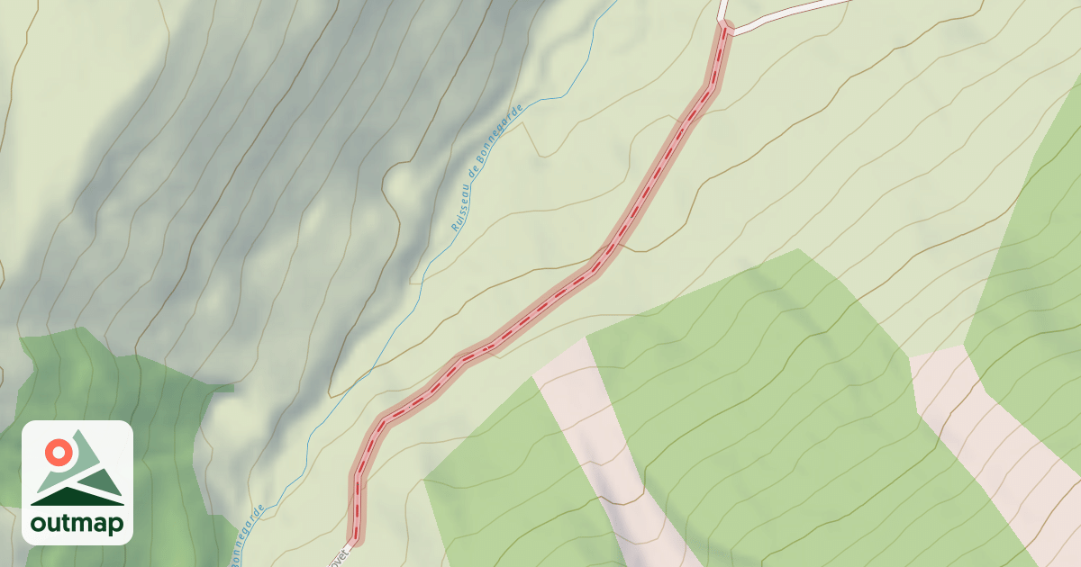 Map of Chemin du Mont Jovet
