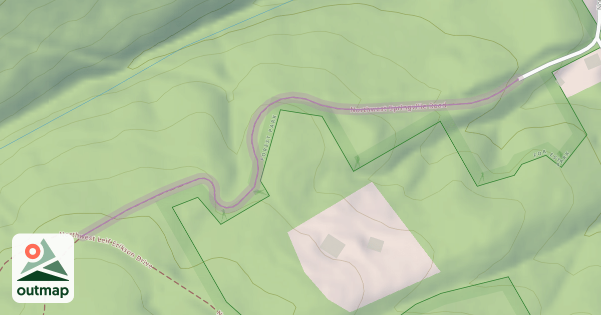 Map of Northwest Springville Road