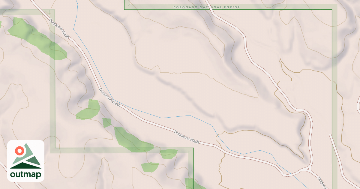 Map of DUQUESNE WASH