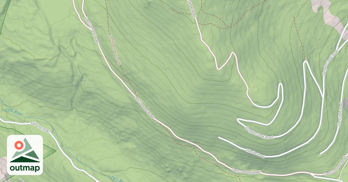 Map of LOCH LOMOND