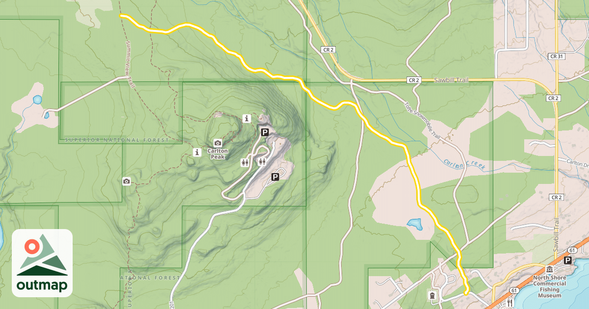 Map of Tofte Trail