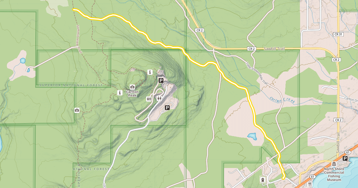 Map preview of Tofte Trail