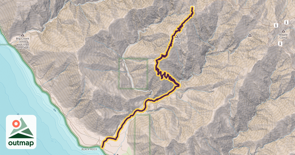 Map of Rattlesnake Ridge Trail