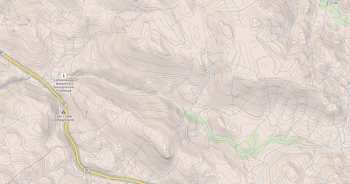 Map preview of COTTONWOOD CREEK