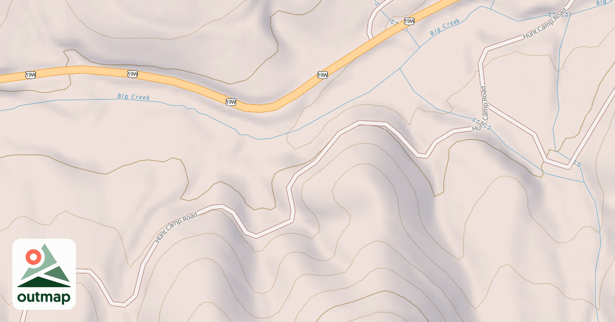 Map of HUNT CAMP RD