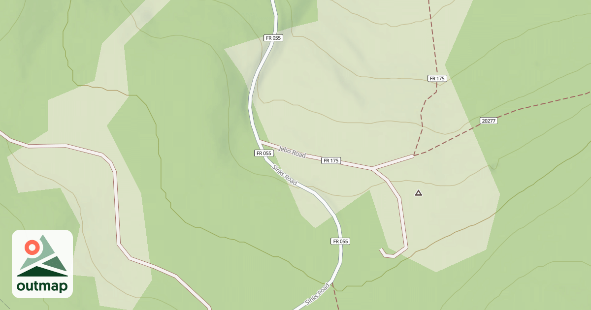 Map of Sinks Trail Winter Sport