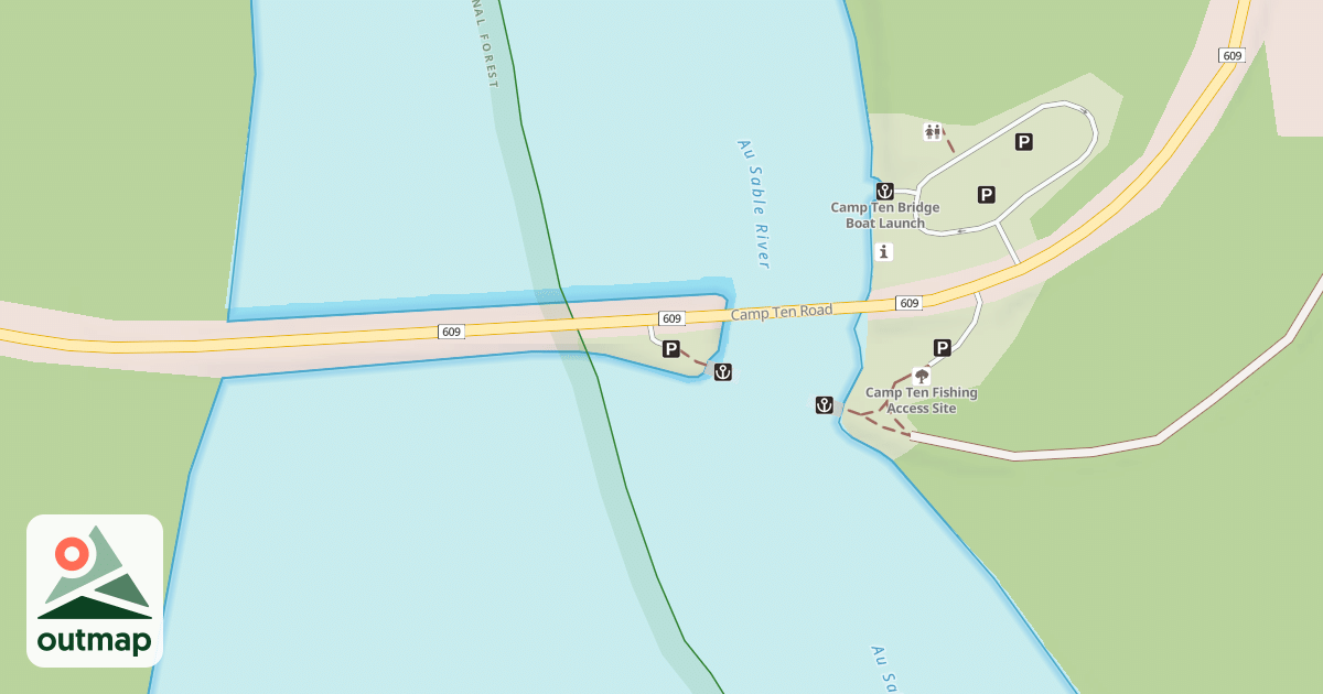 Map of CAMP TEN PIER