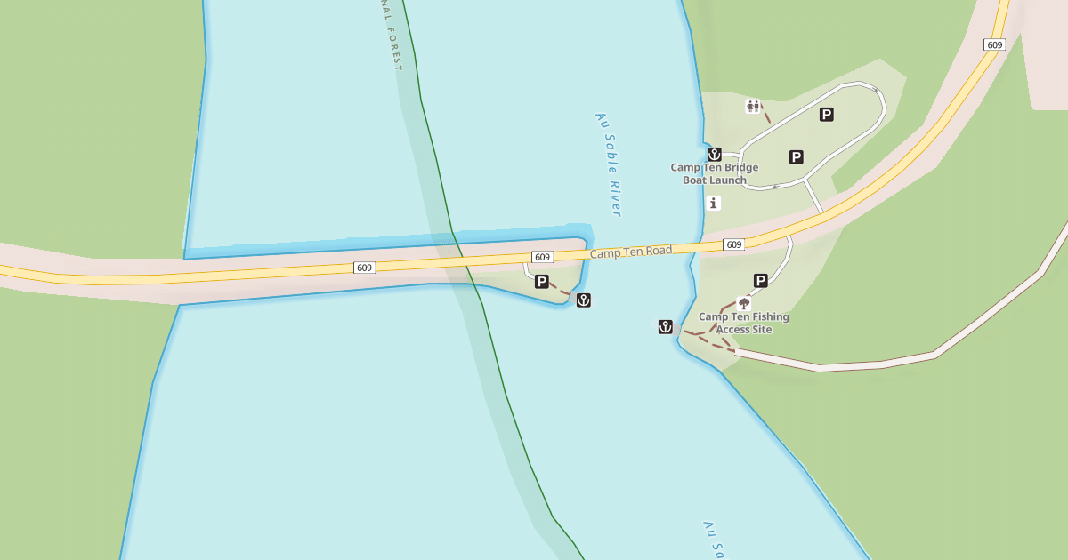Map preview of CAMP TEN PIER