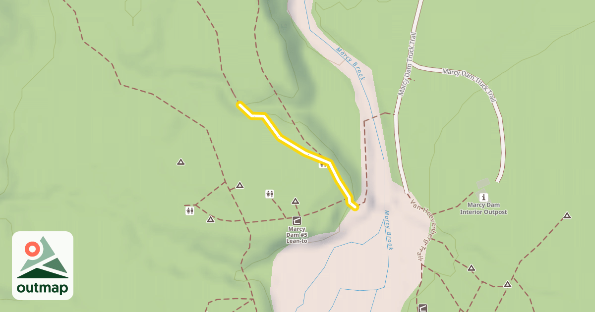 Map of Van Hoevenberg Trail