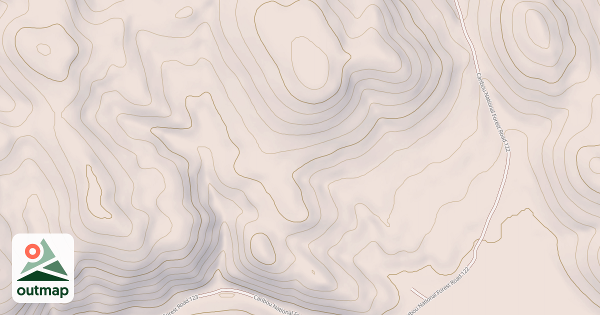 Map of DRY CANYON SPUR