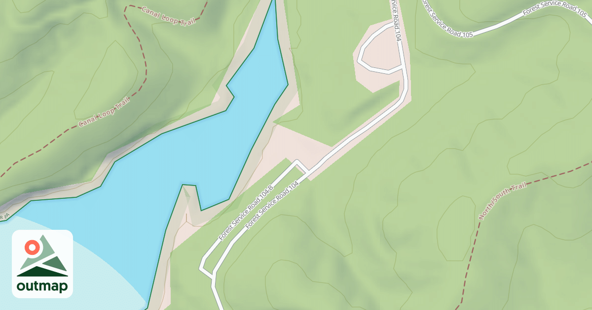 Map of T.L. N. SITES 9-10 ACCESS
