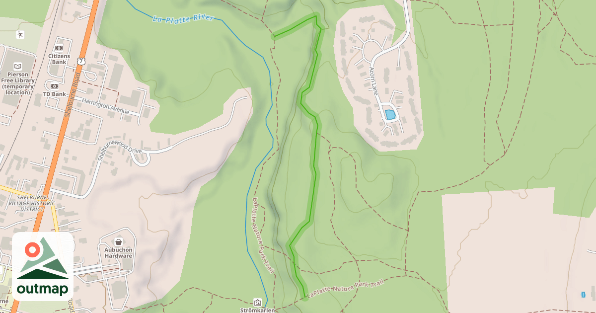 Map of LaPlatte Nature Park Trail