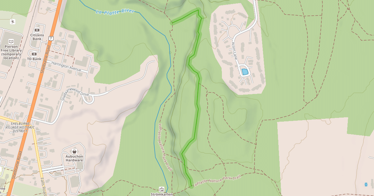 Map preview of LaPlatte Nature Park Trail
