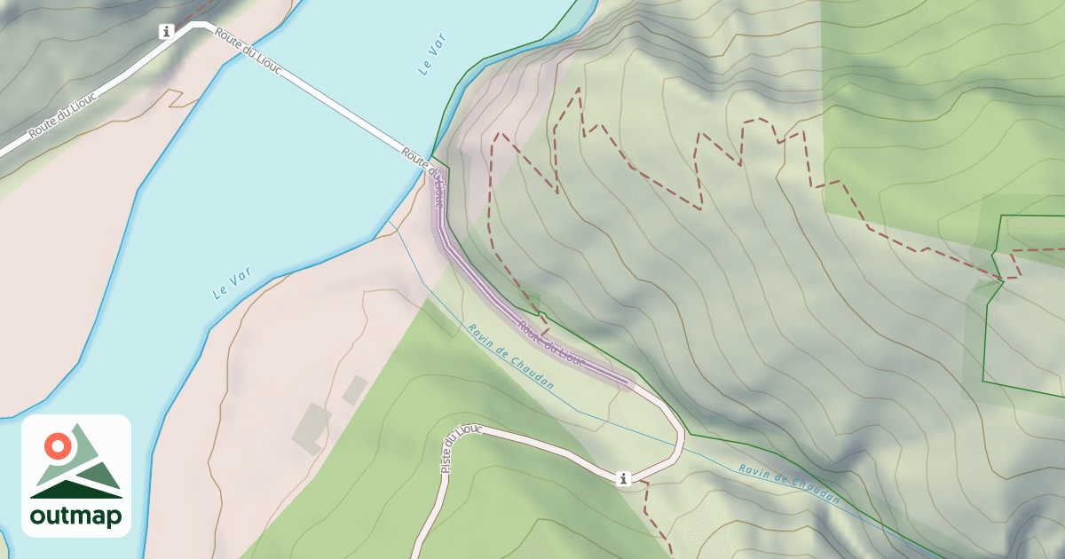 Map of Route du Liouc