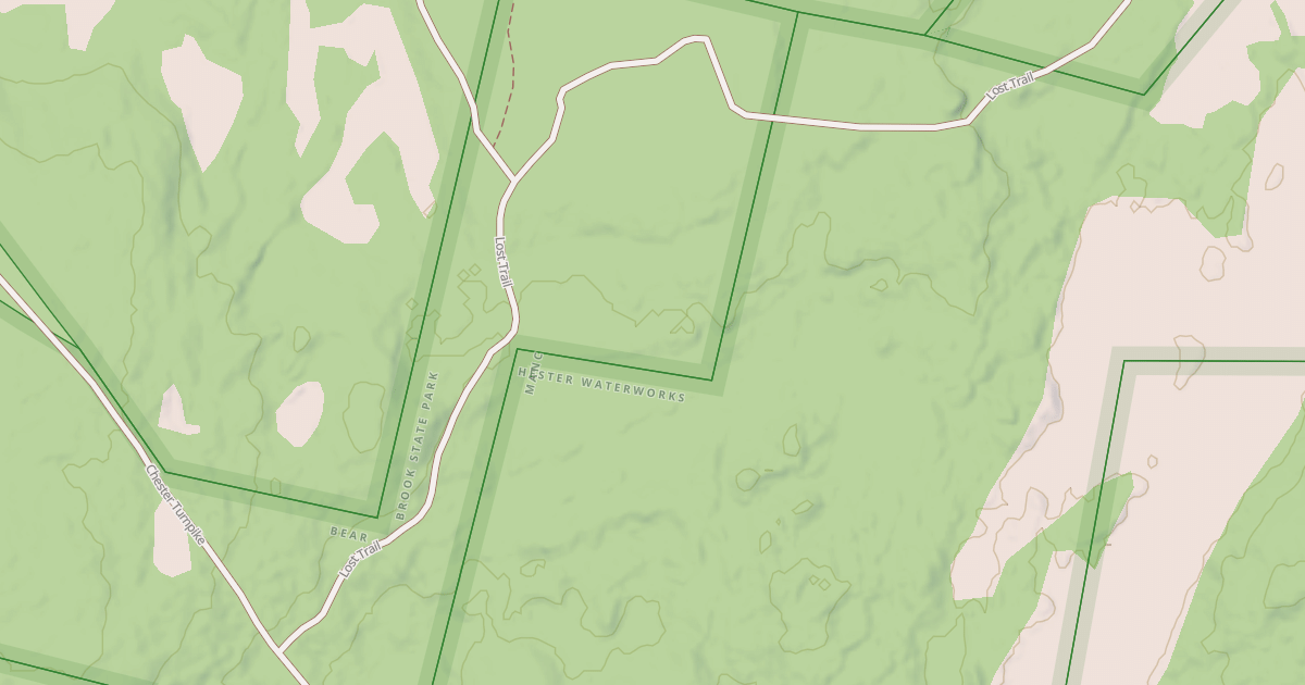 Map preview of Lost Trail extension