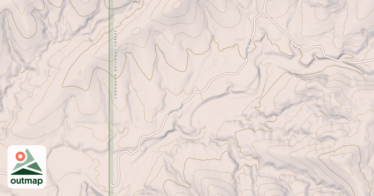 Map of PALOMA WELL