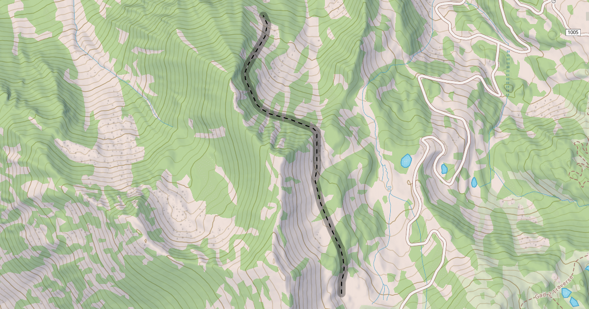 Map preview of High Saddle Traverse