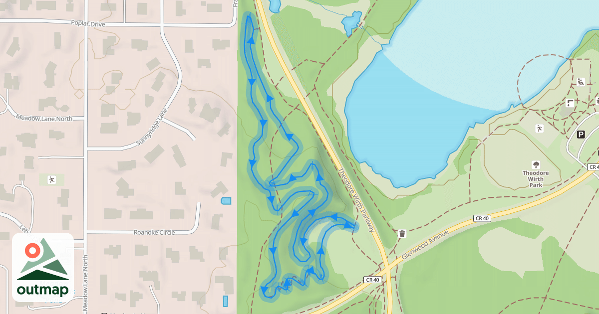 Map of Glenwood Loop