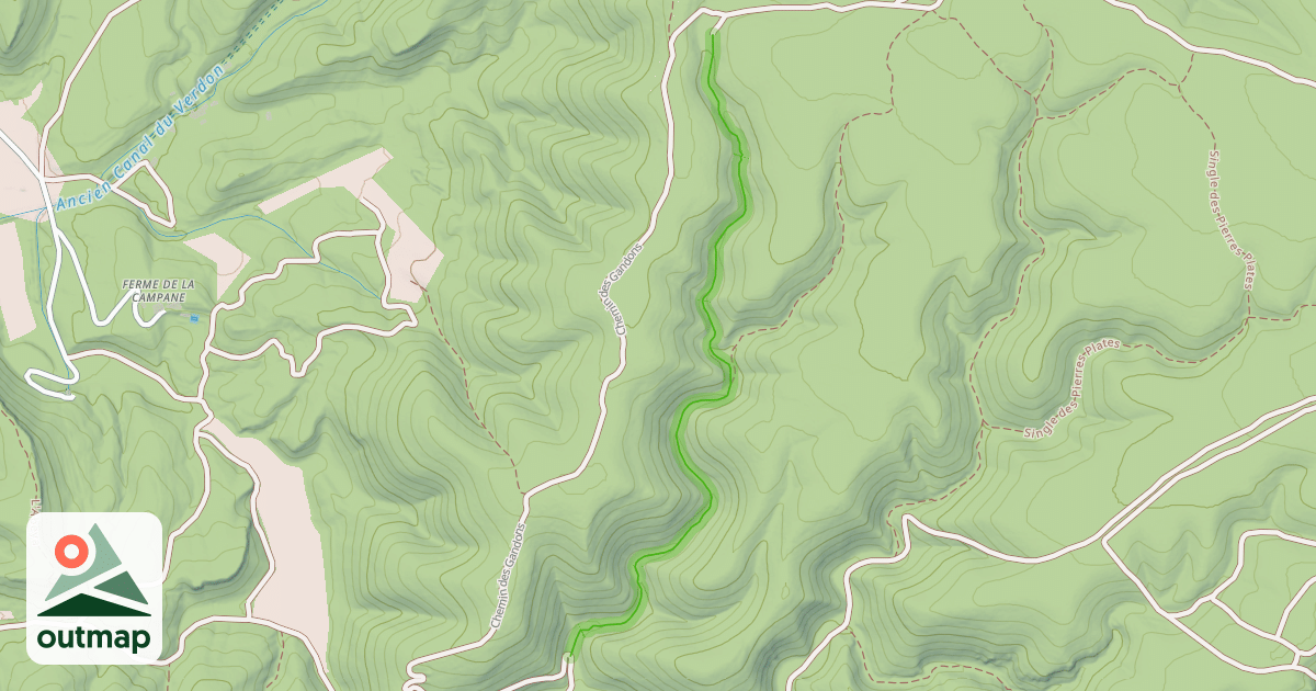 Map of Vallon du Puits