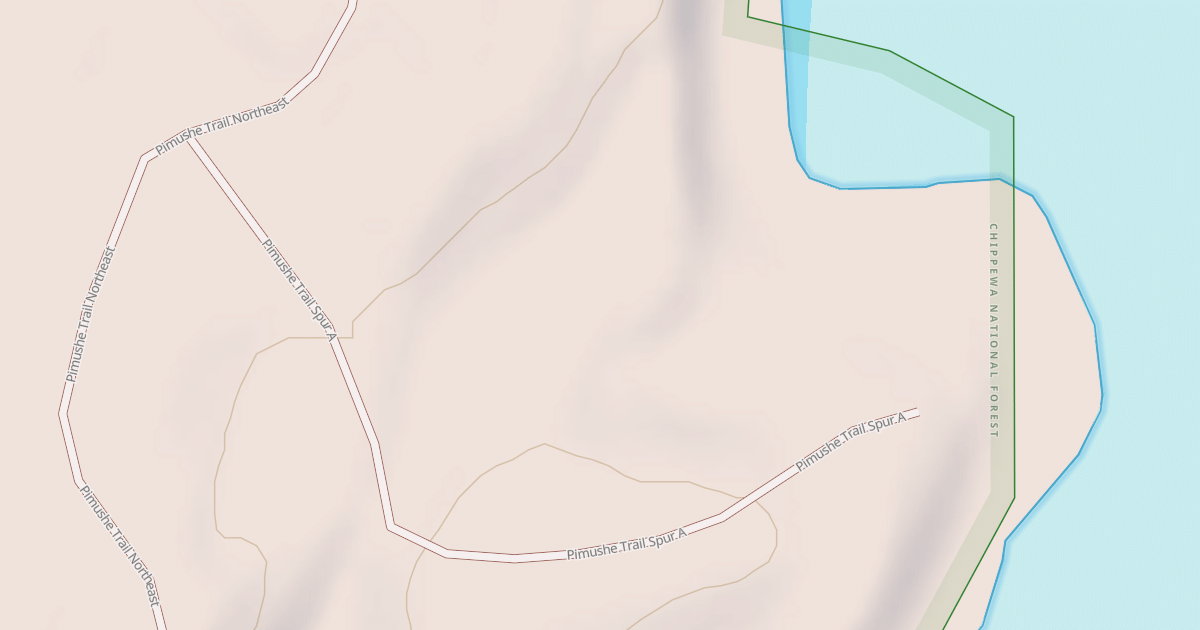 Map preview of PIMUSHE TRAIL SPUR A