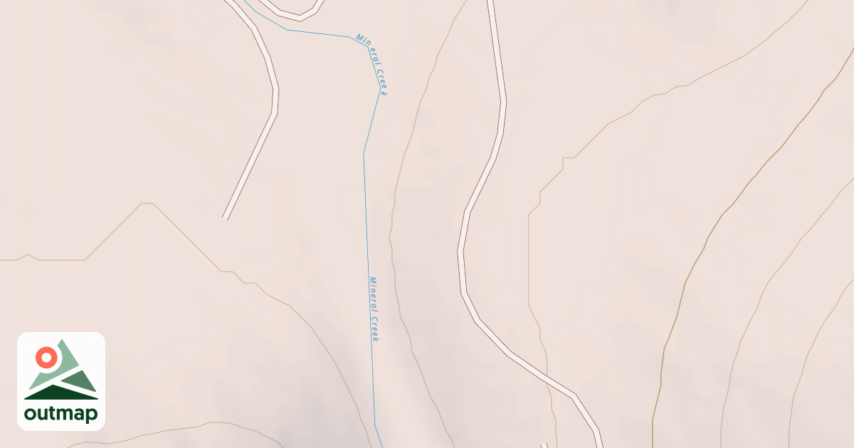 Map of Coal Creek Upper Road