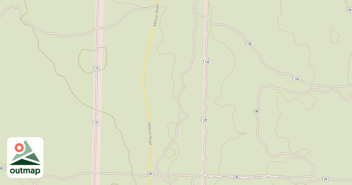 Map of Millican Plateau Tr81