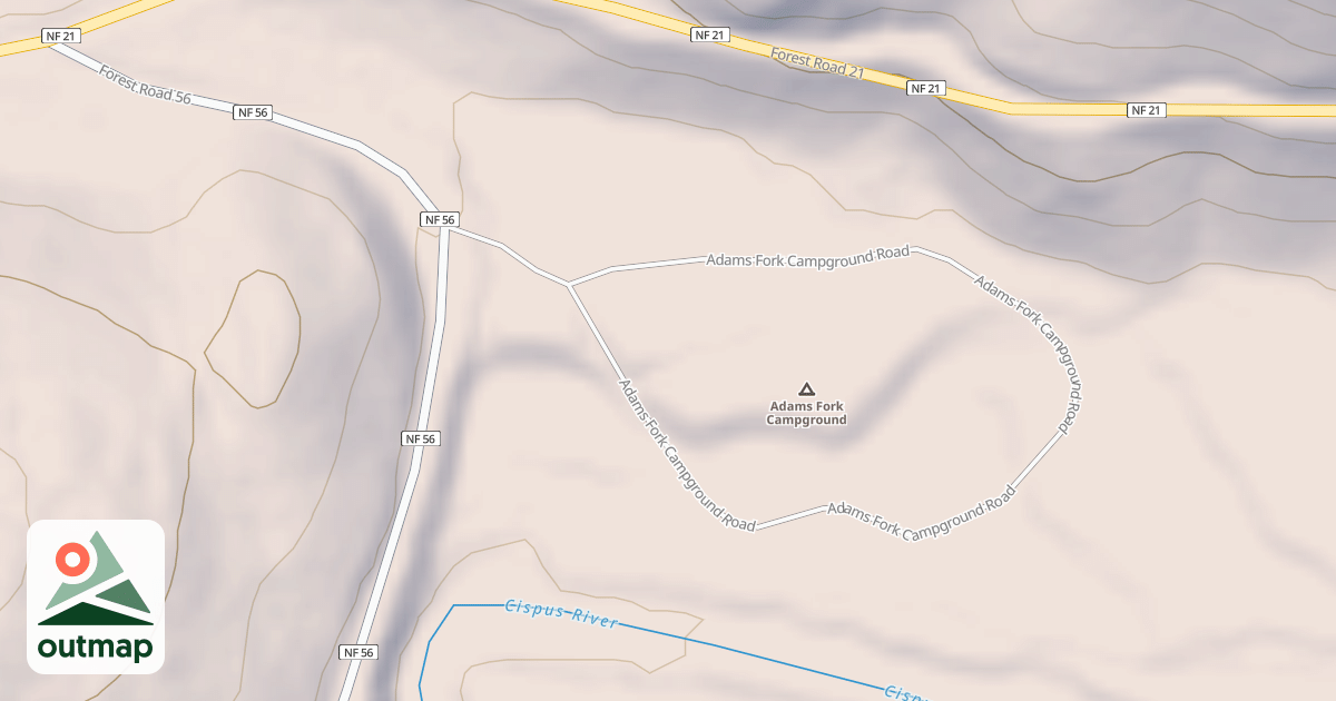 Map of ADAMS FK CG