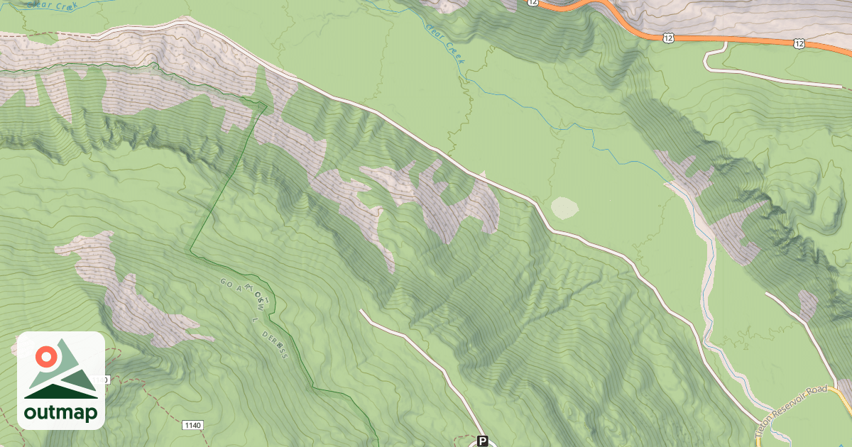Map of CLEAR CREEK