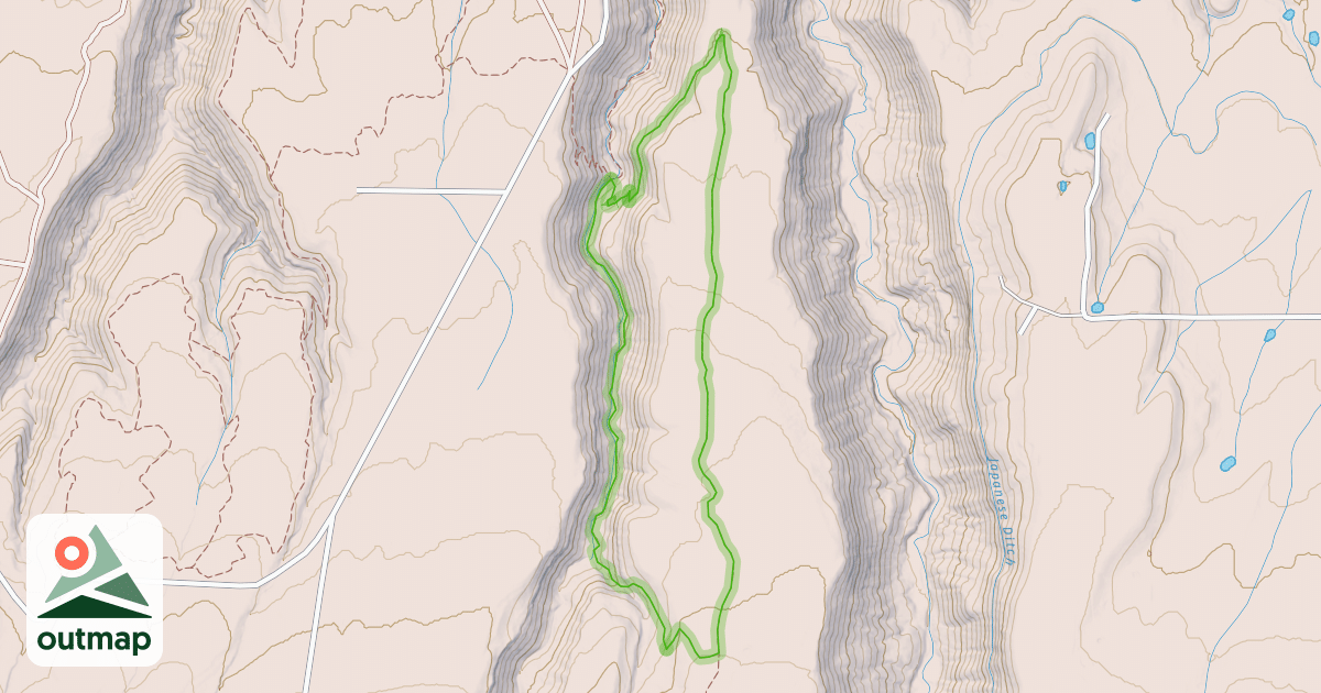 Map of Flat Iron Loop