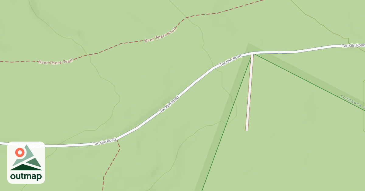Map of Rothrock State Forest Trough Creek Snowmobile Trails