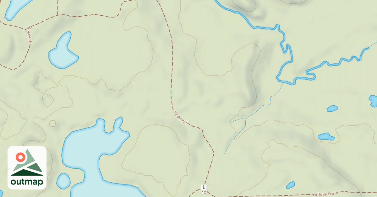 Map of Bald Mountain Rec. Area - Red Trail