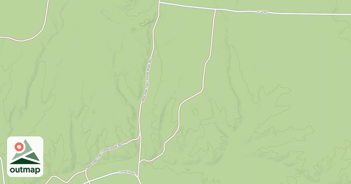 Map of FR 389B