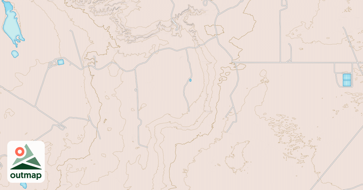 Map of Hackberry Trail System - South Shugart Trails