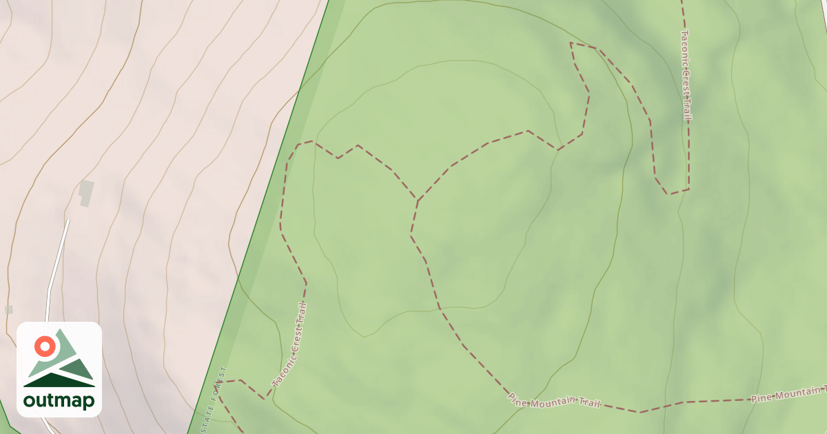 Map of Pine Mountain Trail
