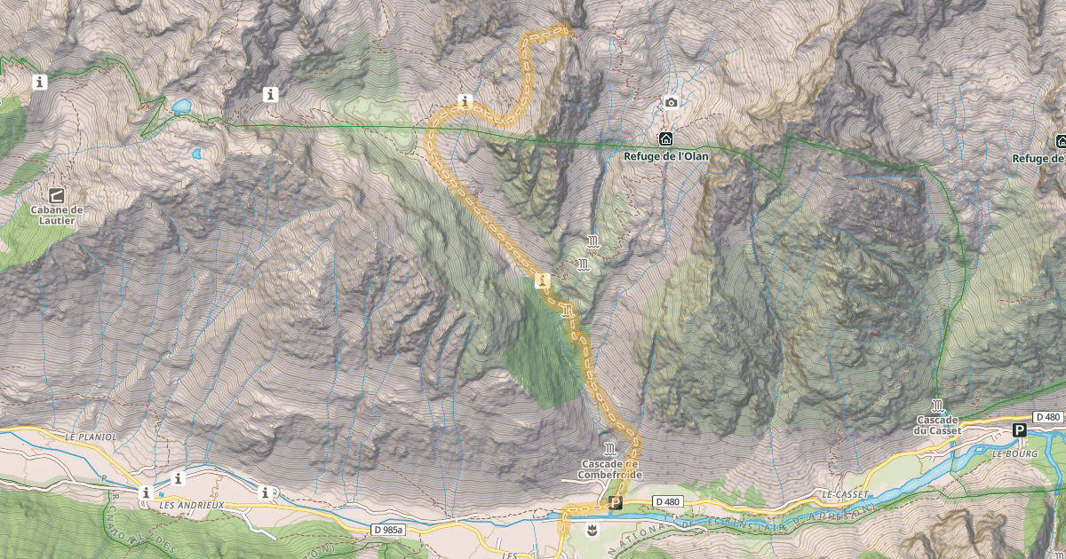 Map preview of Pas de l’Olan — La Chapelle-en-Valgaudémar