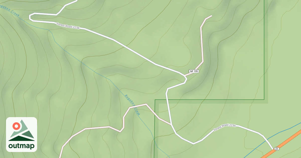 Map of BRUNO MEADOWS-COOPER-BU*
