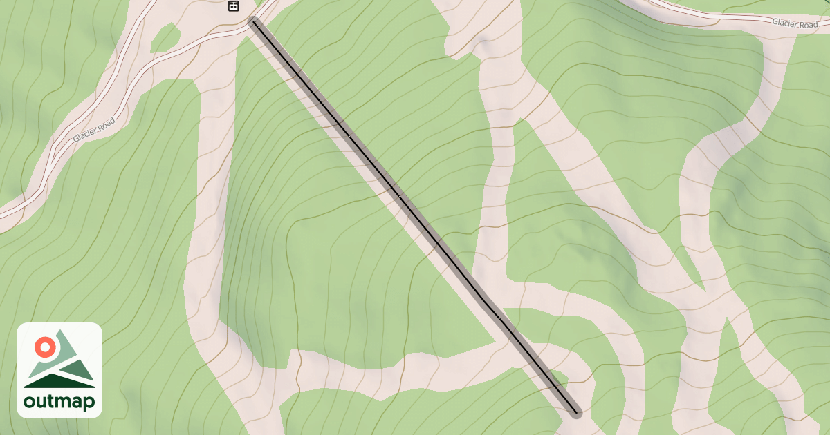 Map of Crystal Ridge Express Chairlift Run