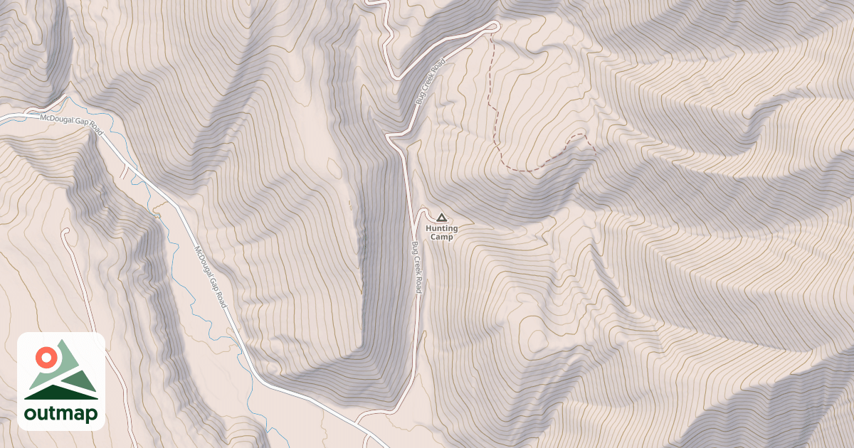 Map of BUG CREEK